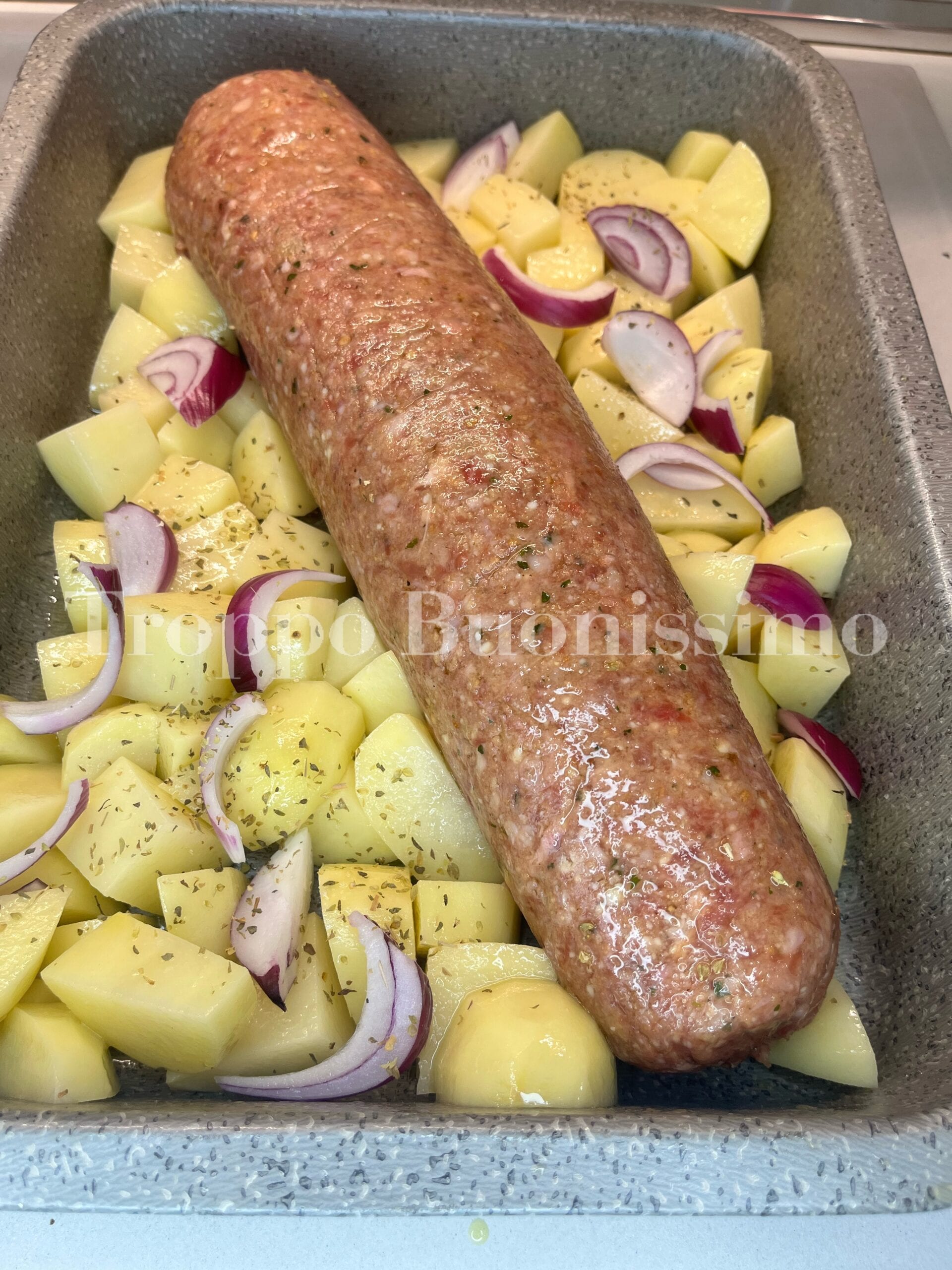 Fleischklops mit Kartoffeln