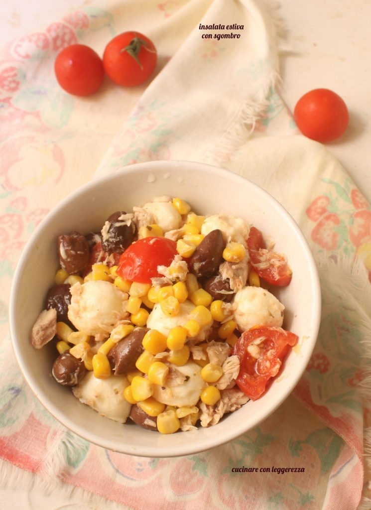 Sommersalat mit Makrele