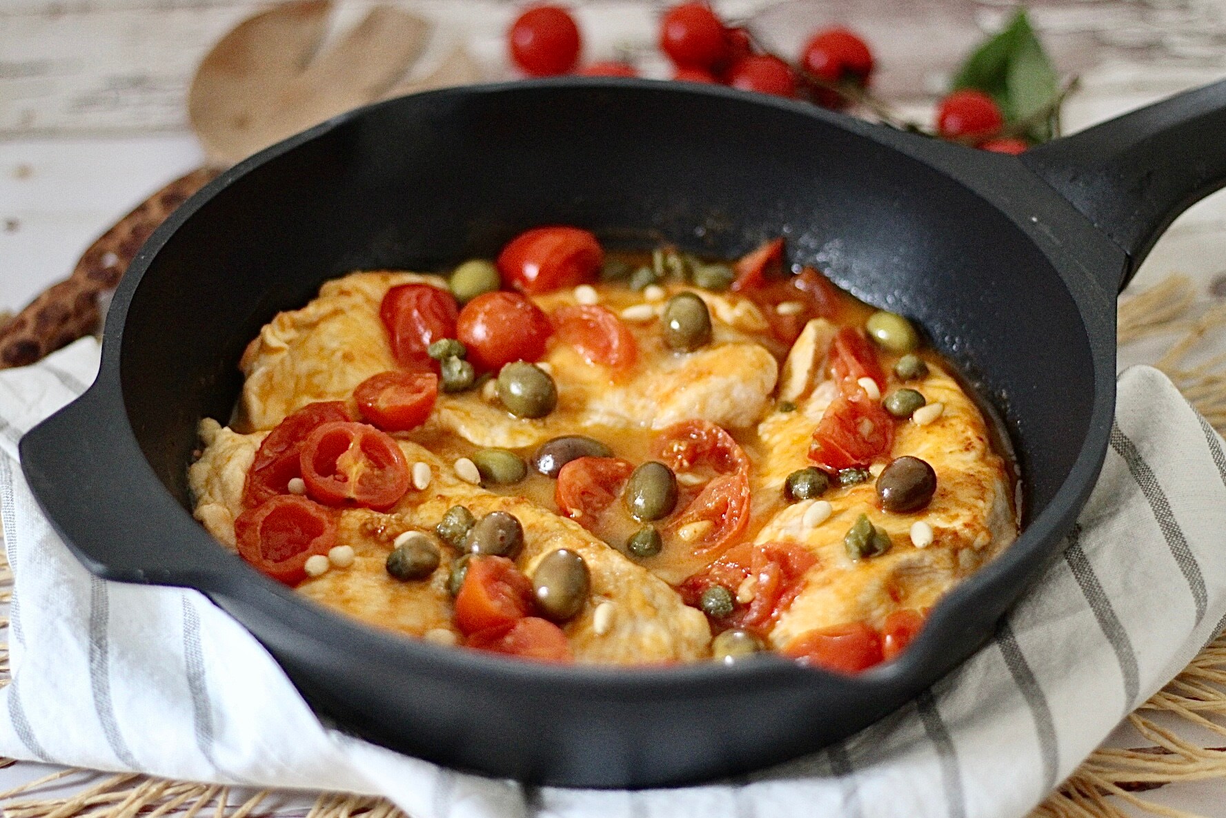 Hähnchenschnitzel auf mediterrane Art