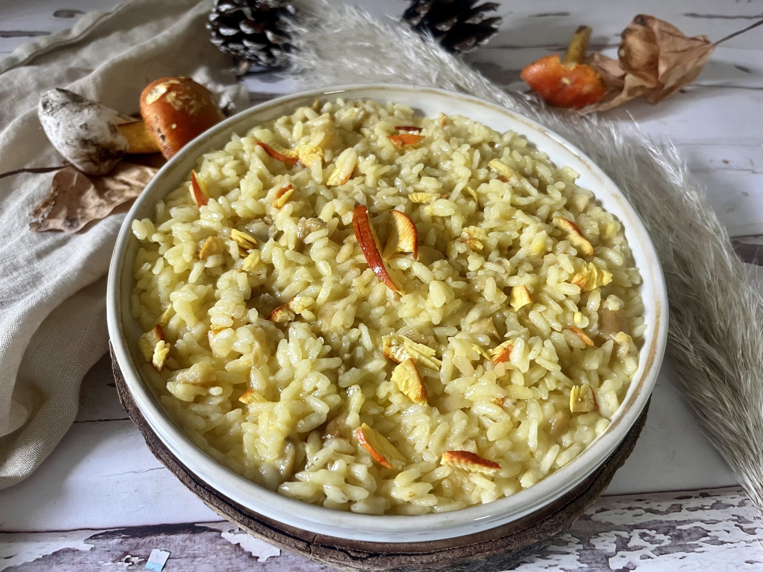 Risotto mit Kaiserlingen aus Badalucco