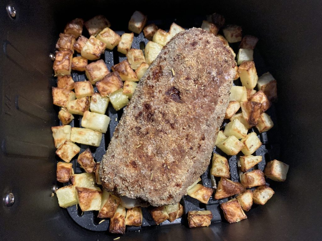 Gefüllter Hackbraten in der Heißluftfritteuse