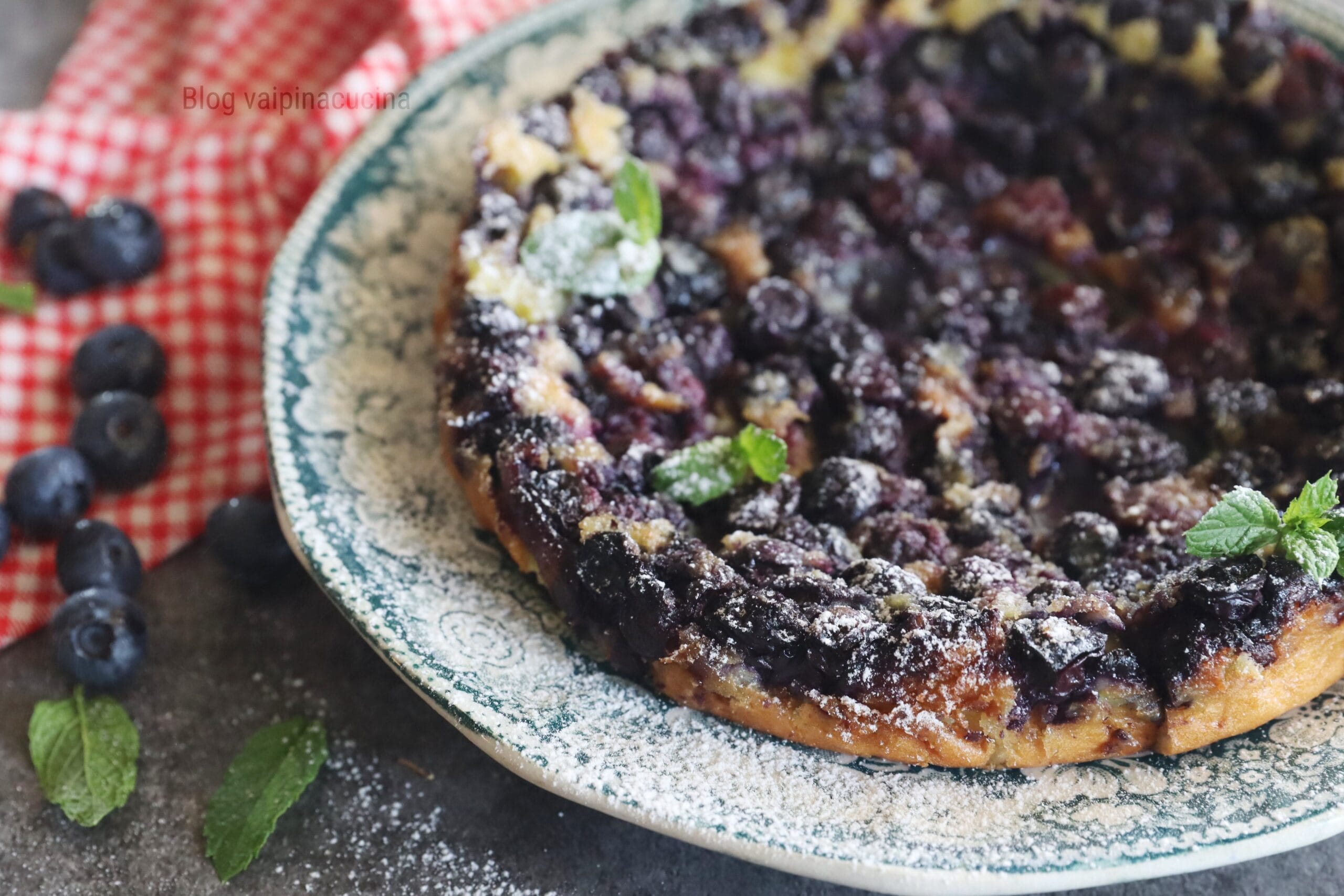 Clafoutis mit Blaubeeren