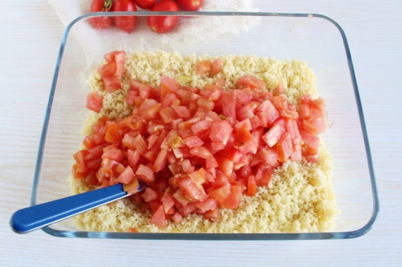 Gerstenrisotto mit Kirschtomaten und Feta