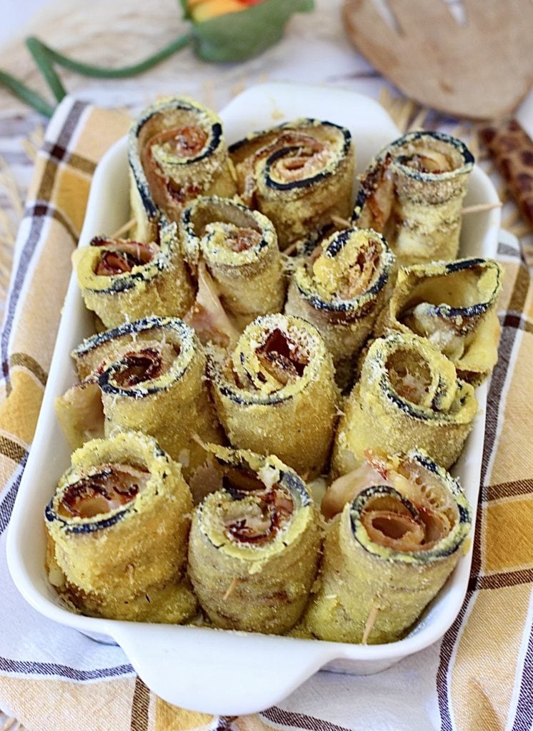 Leckere Auberginenröllchen