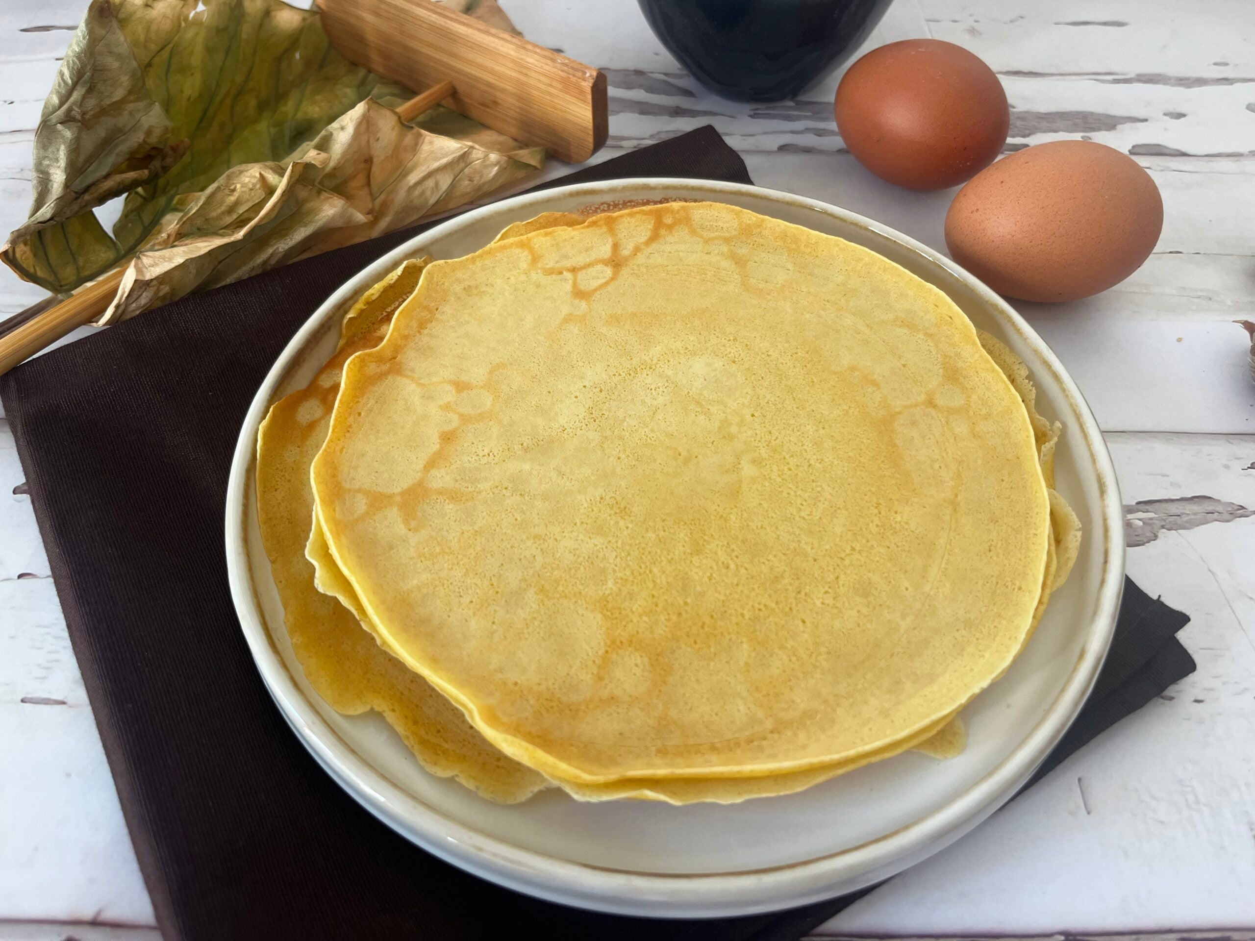 Süße Crêpes ohne Butter
