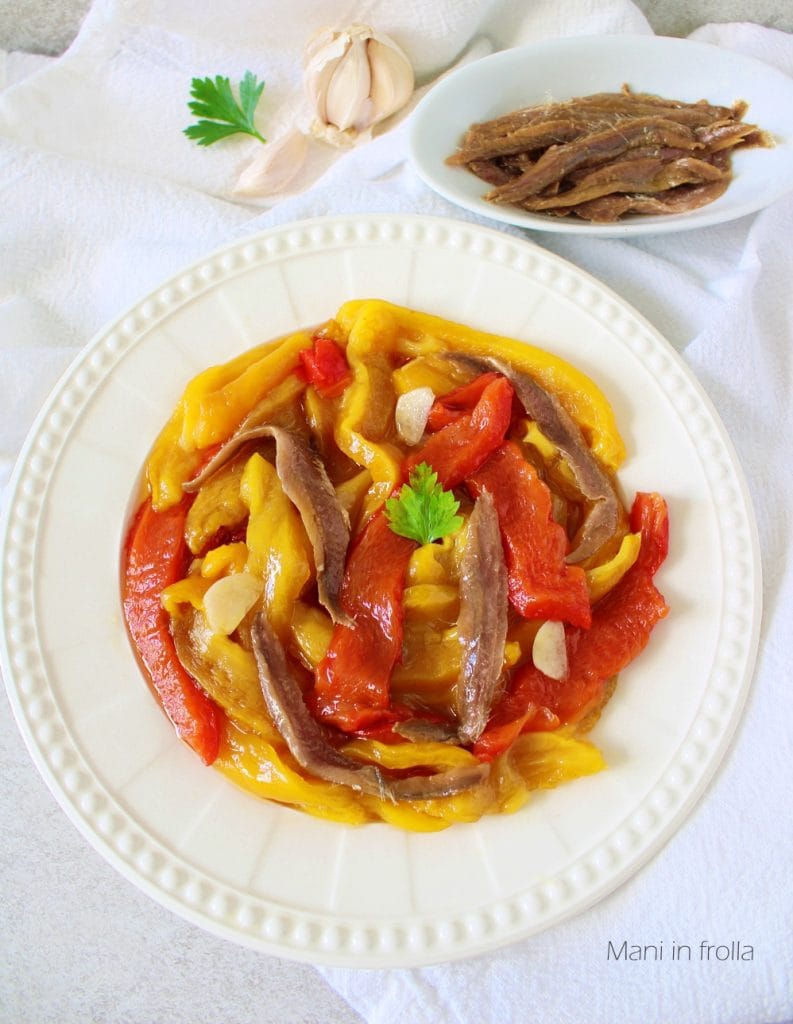 Paprikafilets mit Sardellen