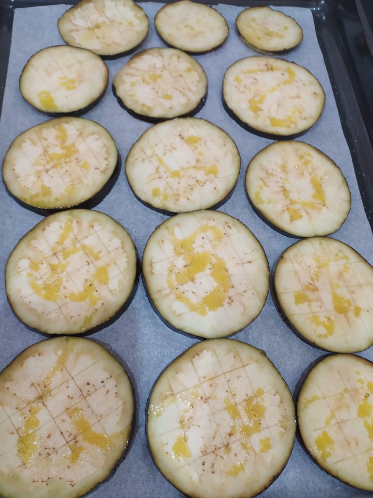 Auberginen-Pizzette