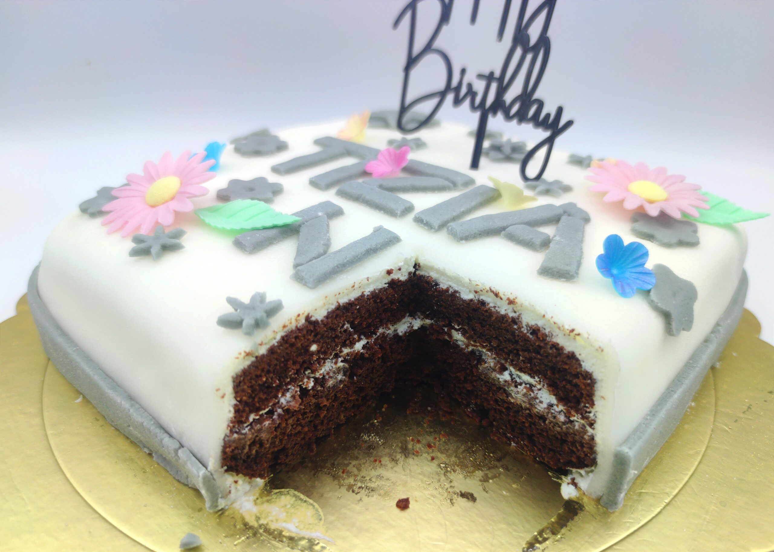 Geburtstagstorte mit Zuckerguss