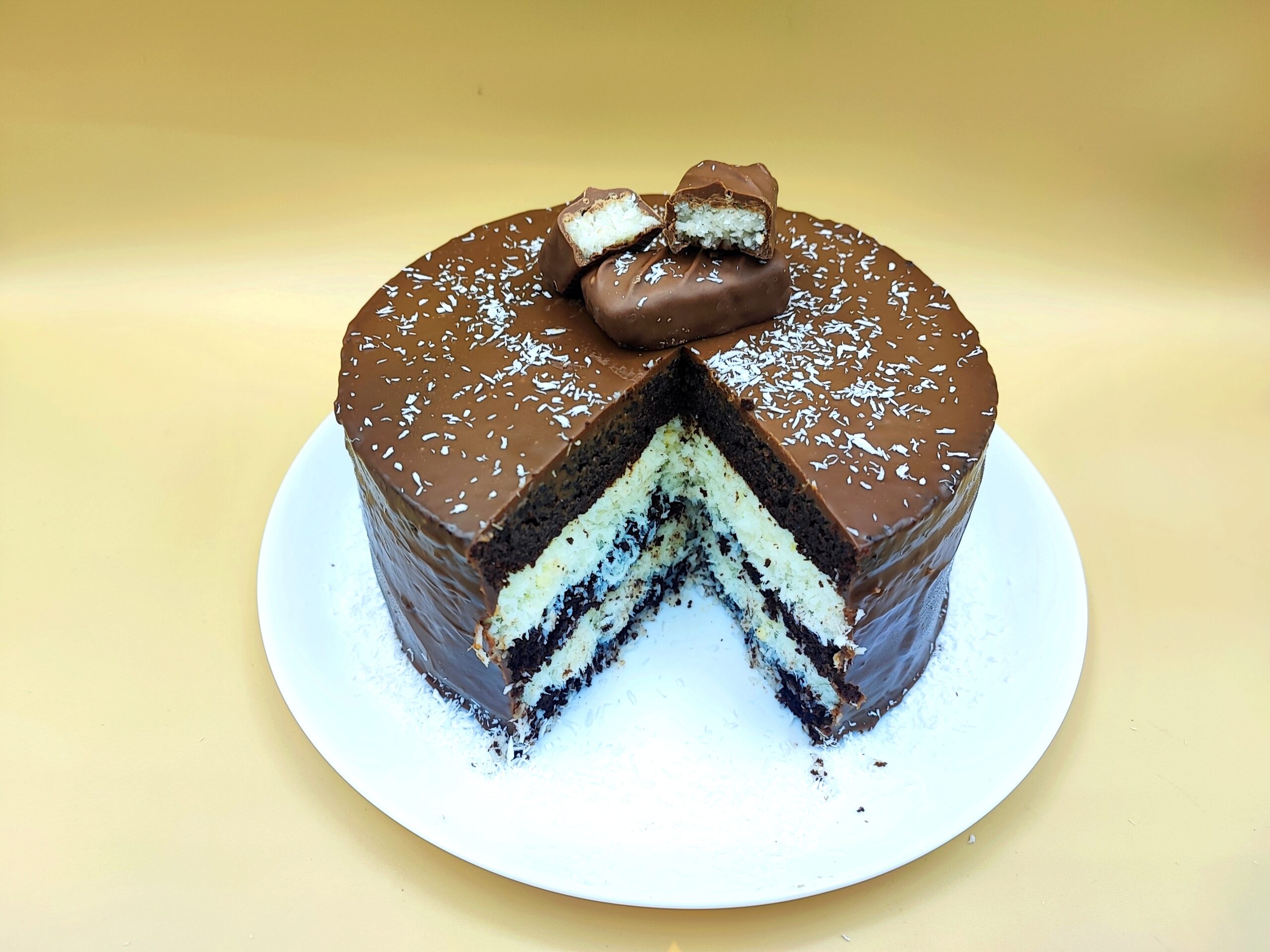 Bounty-Torte ohne Eier