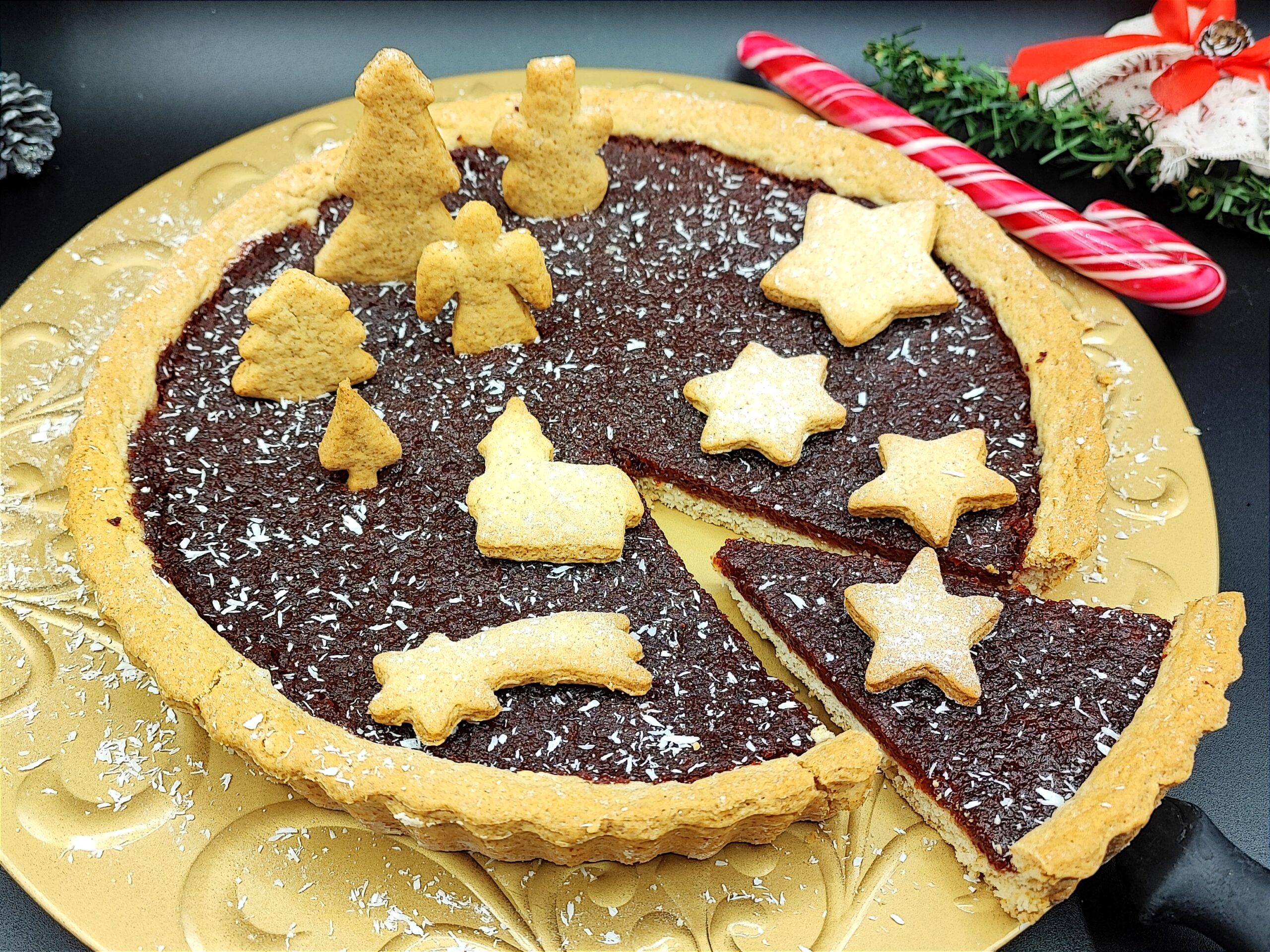 Vegane Weihnachtstorte