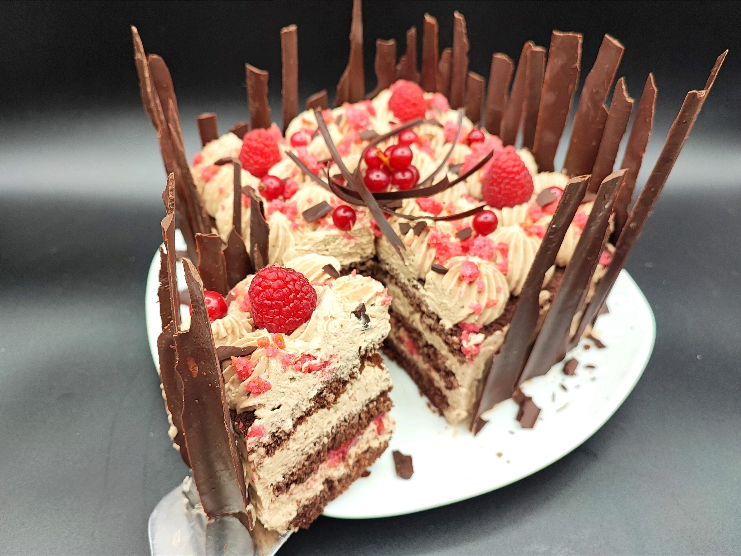 Schokoladen-Himbeer-Torte