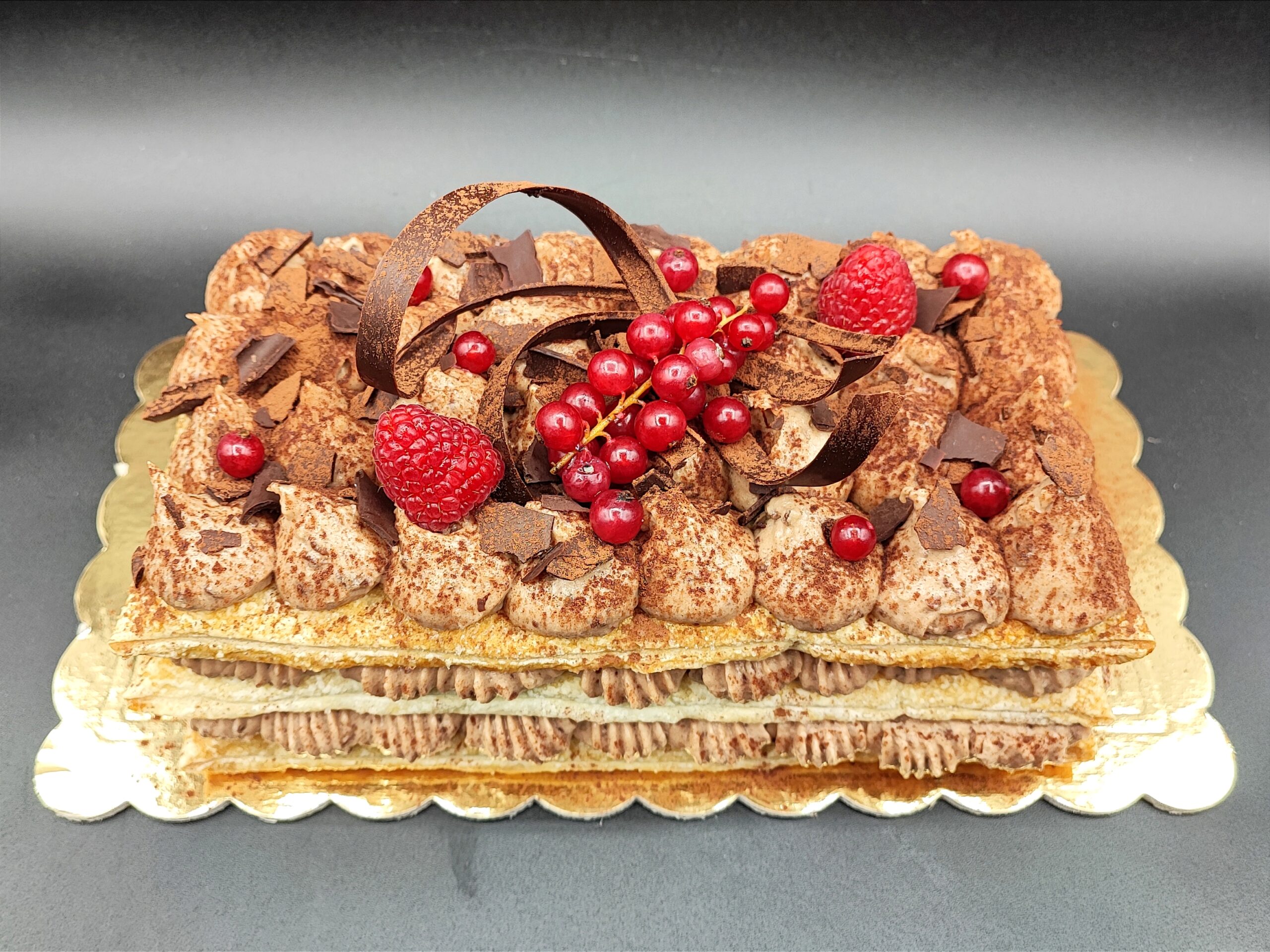 Haselnuss-Millefeuille