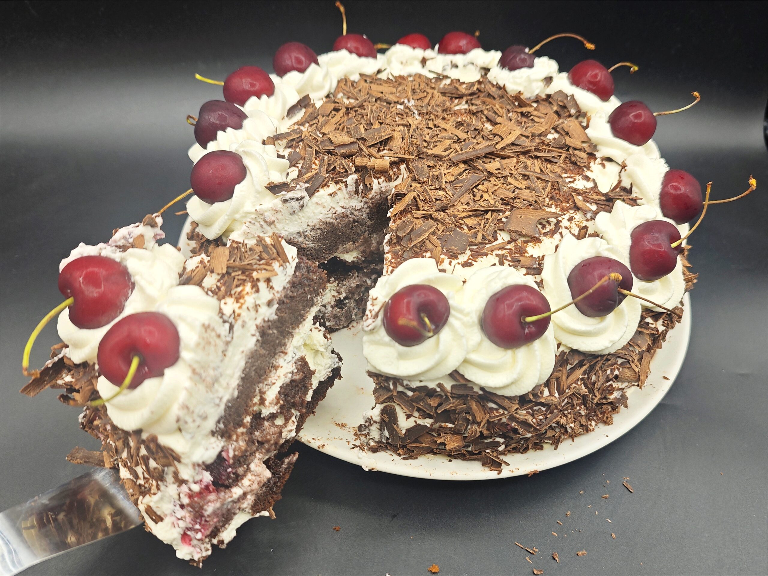 Schwarzwälder Kirschtorte ohne Eier