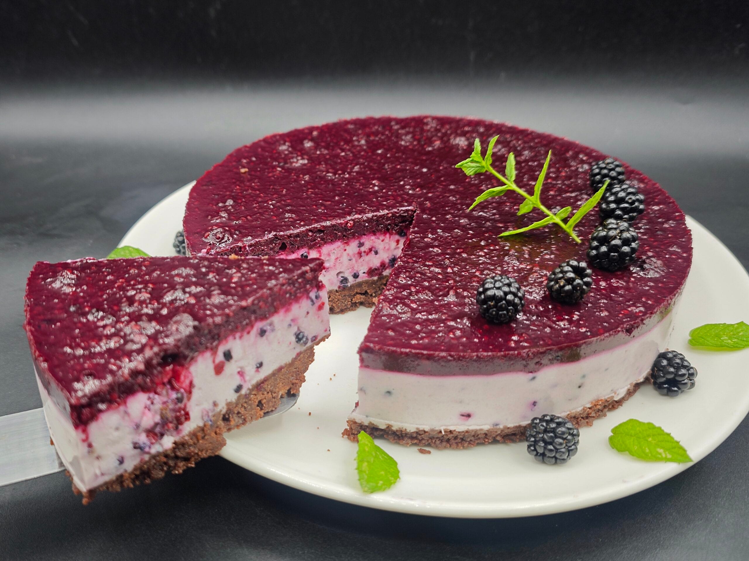 Brombeer-Cheesecake (ohne Backen)