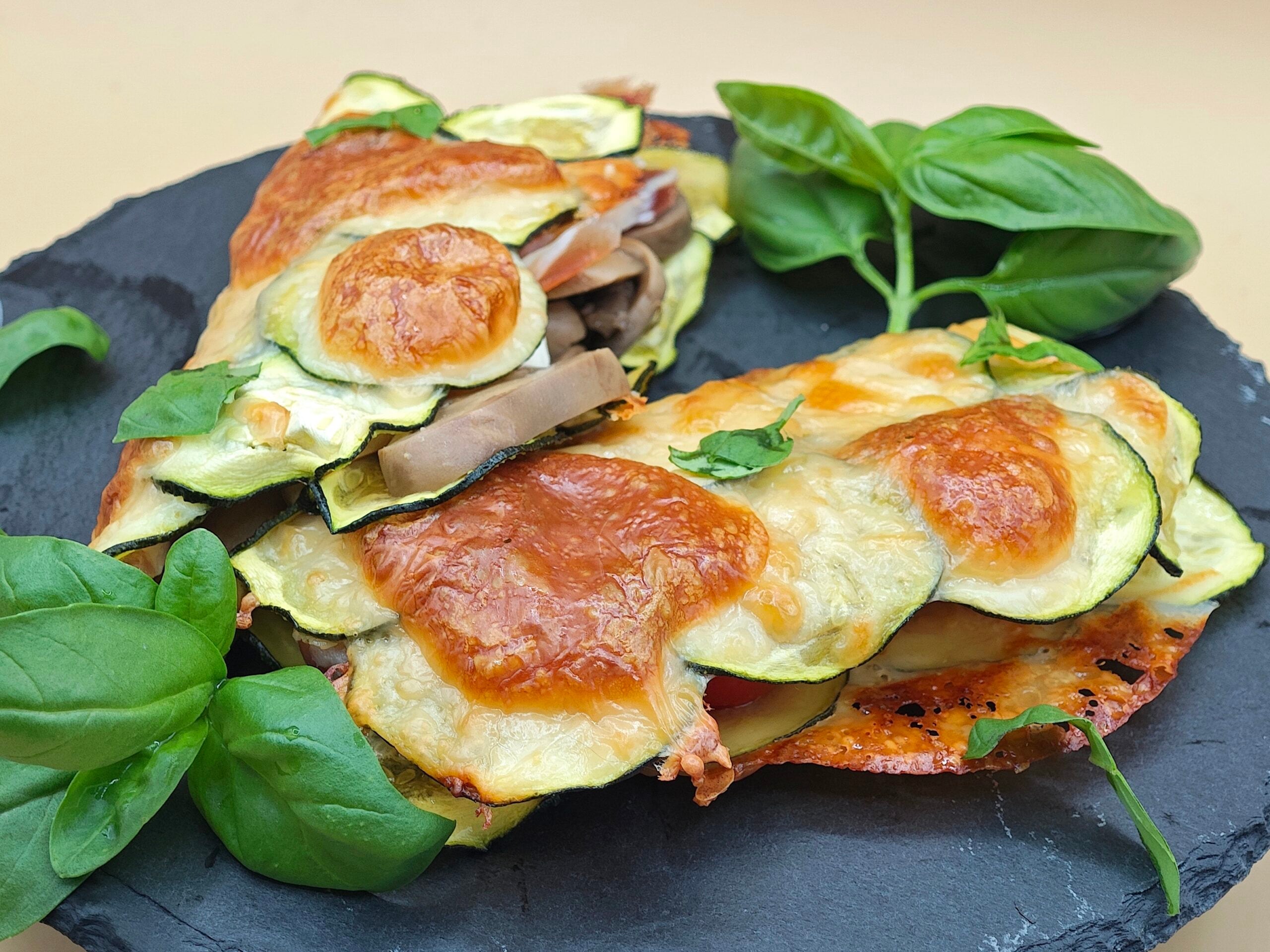 Gebackene Zucchini-Wraps
