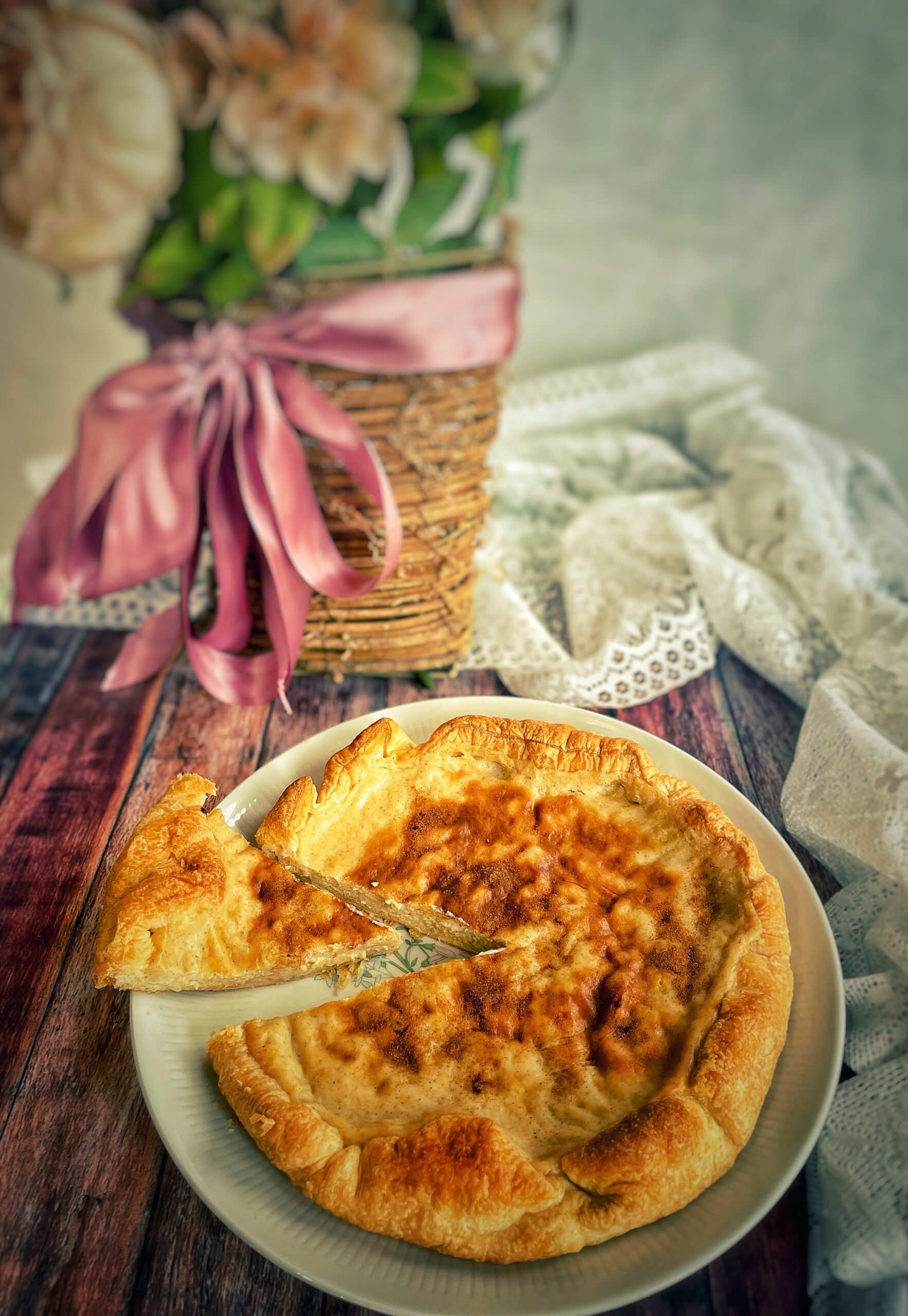 Melktert südafrikanischer Milchkuchen