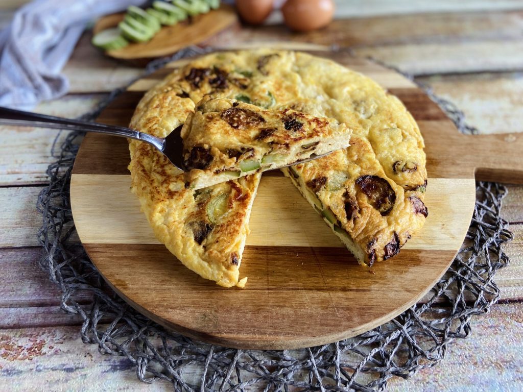 Omelett mit Ricotta und Zucchini