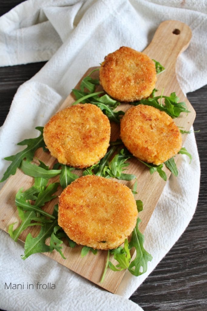 Medaillons aus Karotten und Kartoffeln