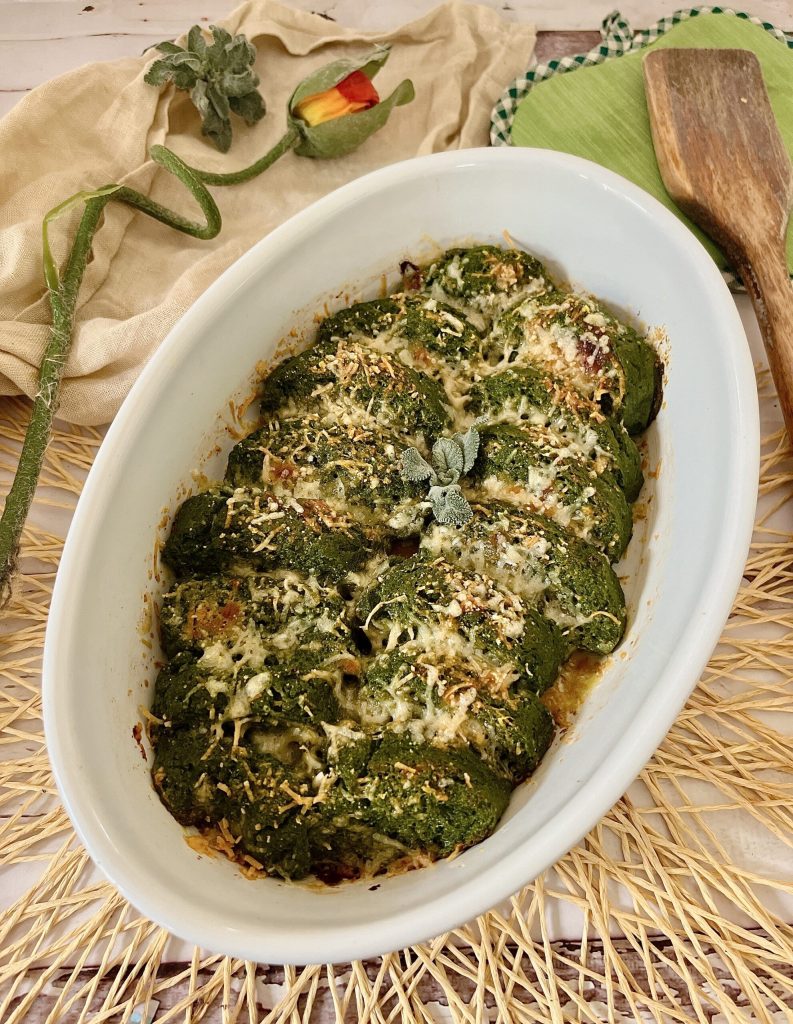 Grüne Gnocchi alla Romana