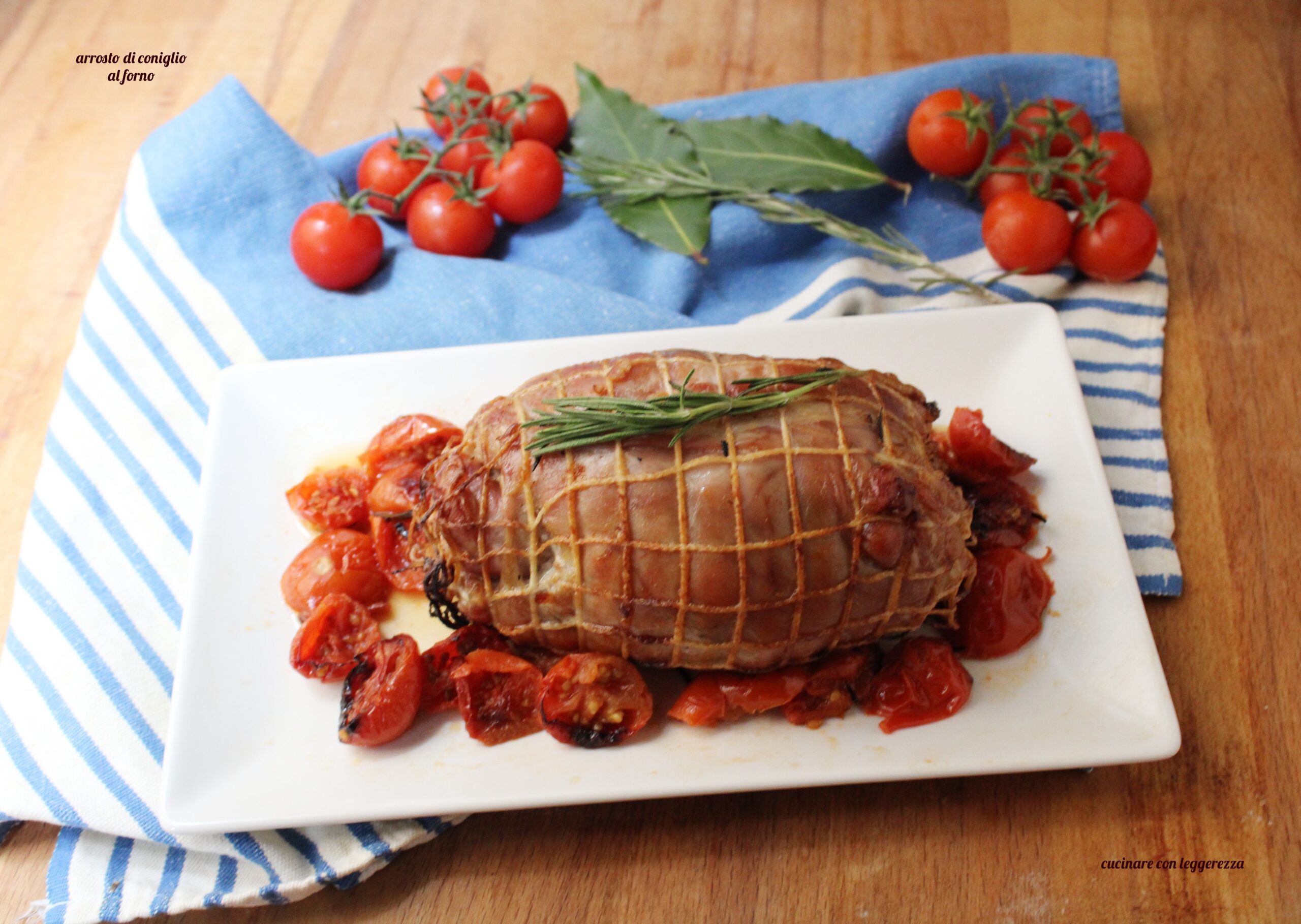 Gebratener Kaninchenbraten im Ofen