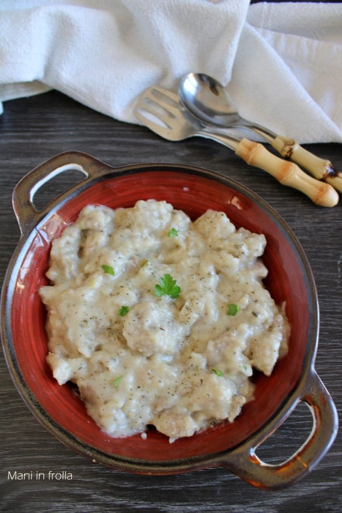 Cremige Hähnchenstücke