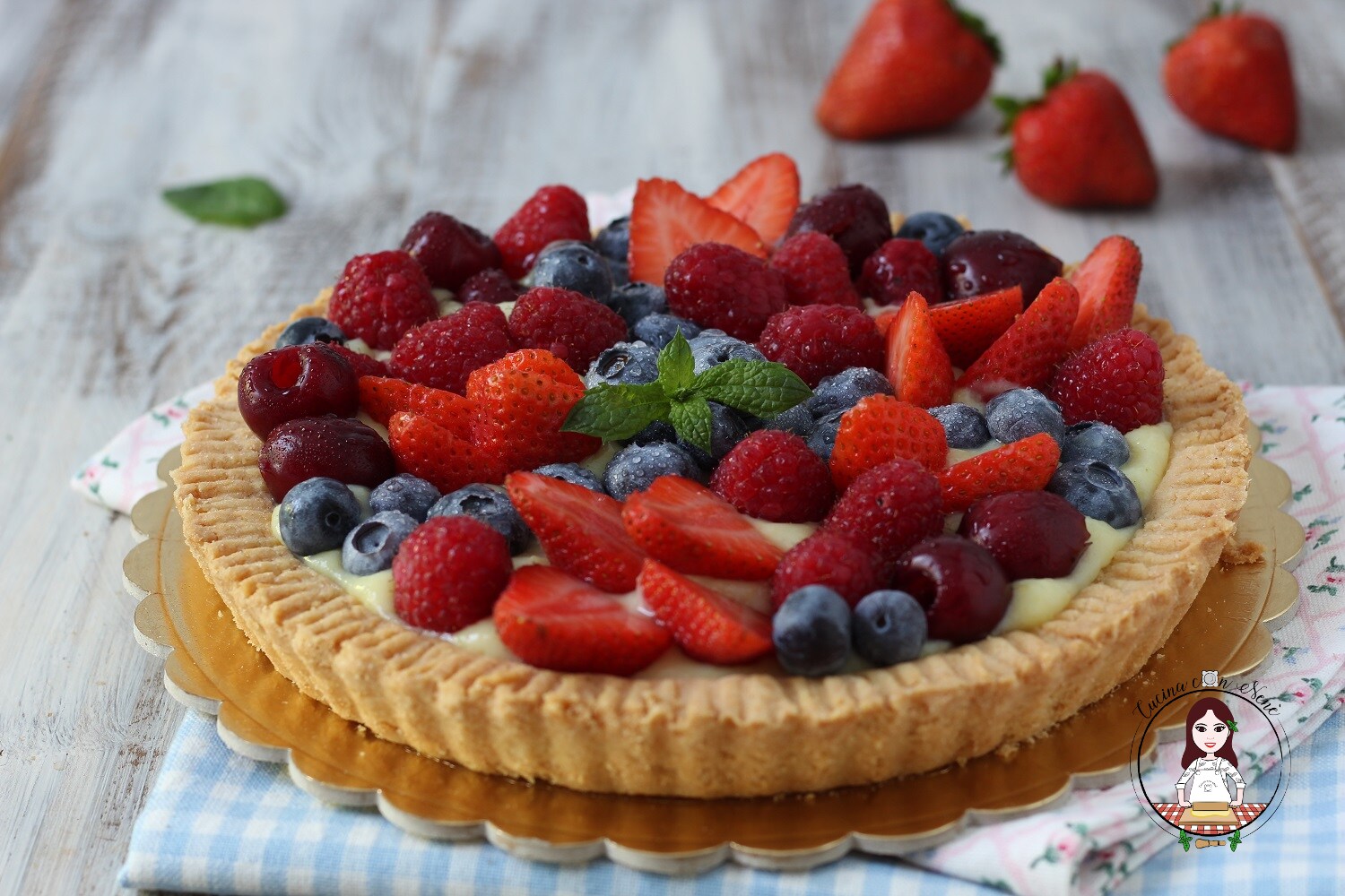 Frischer Obstkuchen