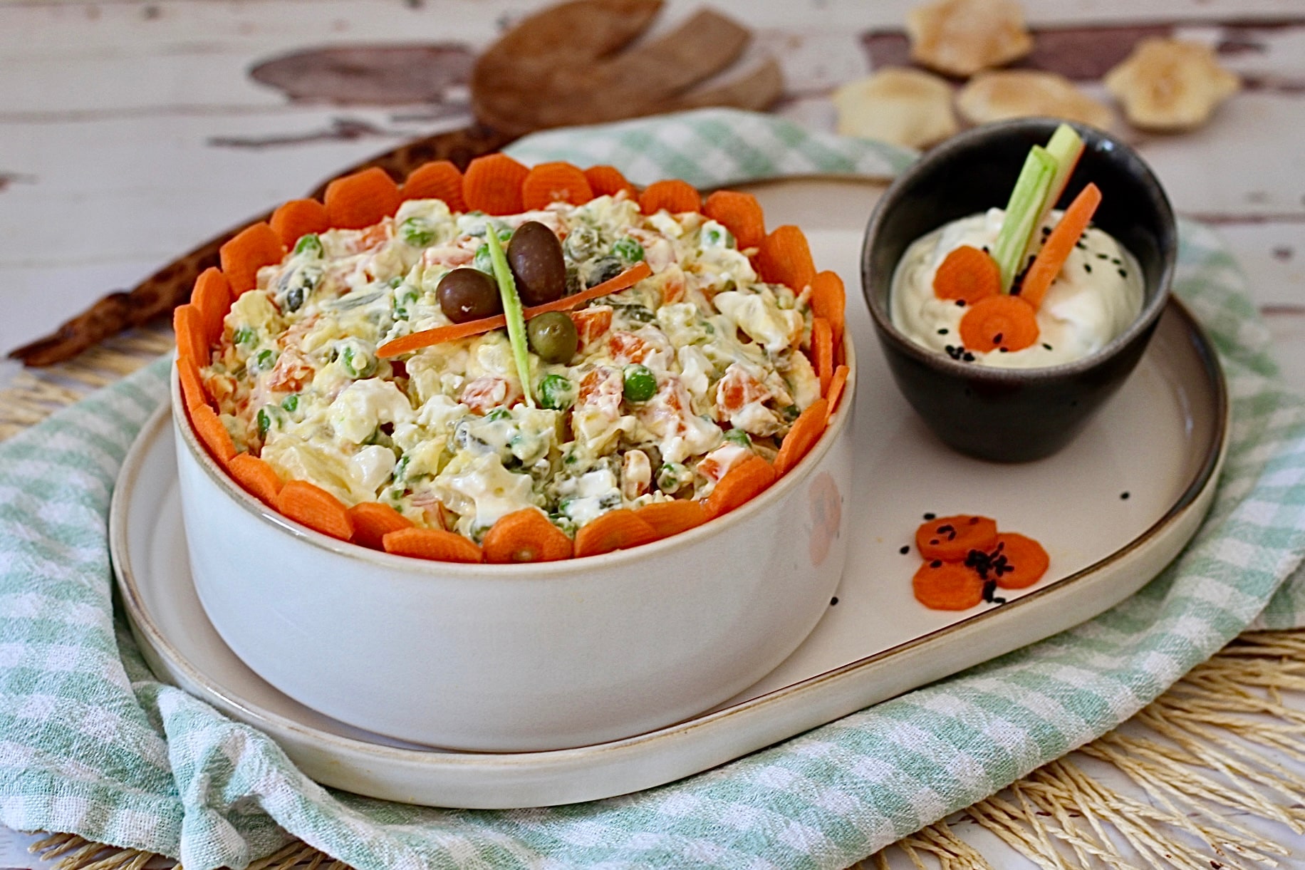 Clevere Rezept für einen schnellen russischen Salat