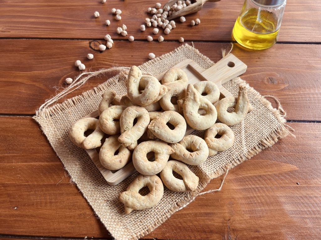 Kichererbsen-Tarallini im Heißluftfritteuse