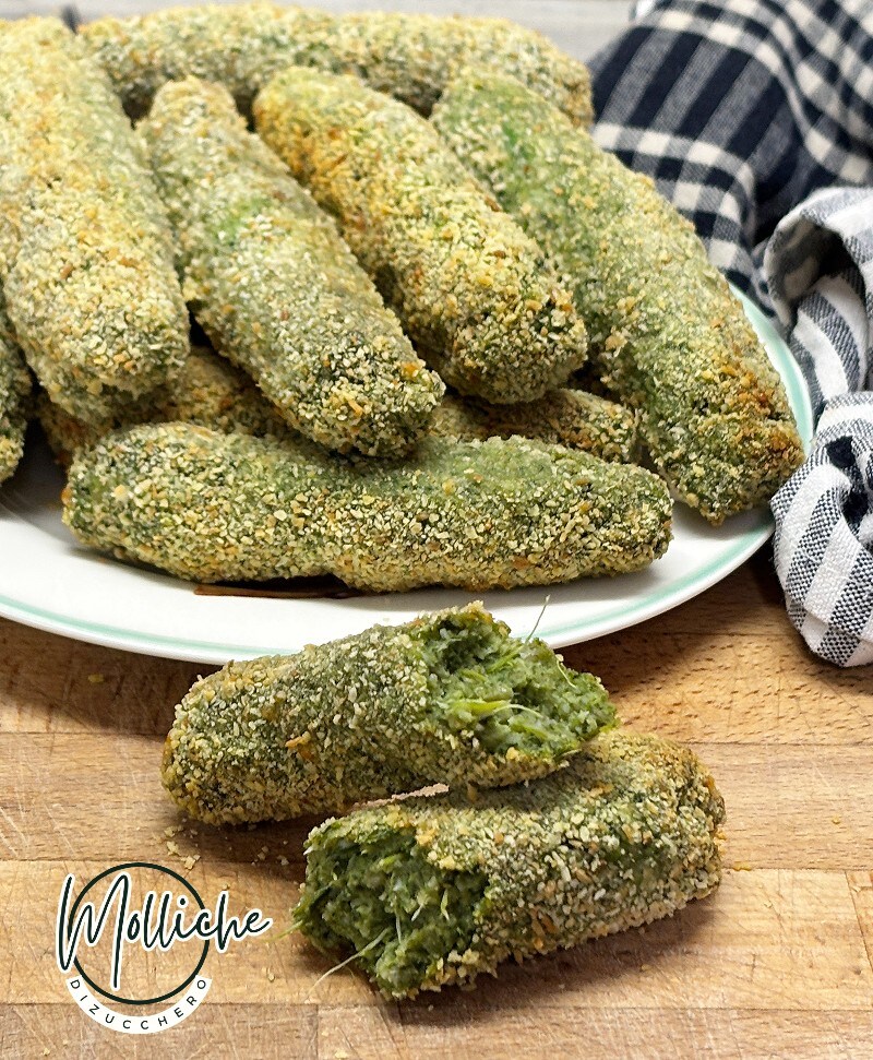 Hähnchen- und Spinatsticks in der Heißluftfritteuse