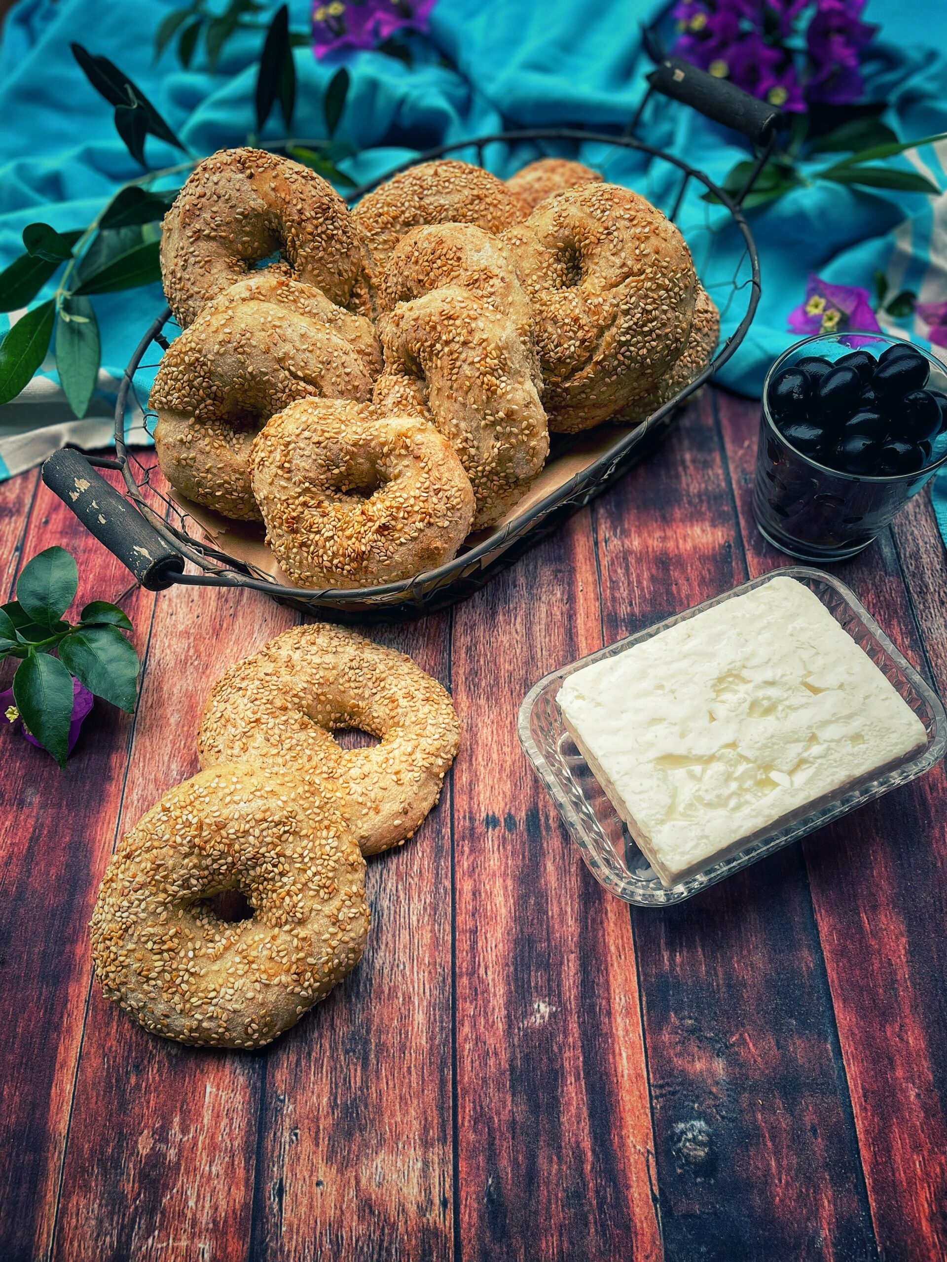 Griechisches Koulouri mit Sauerteig