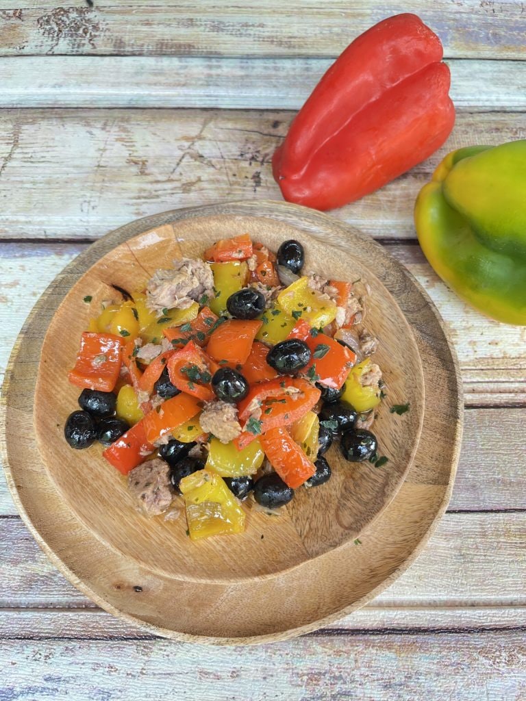rustikale Paprika in der Pfanne