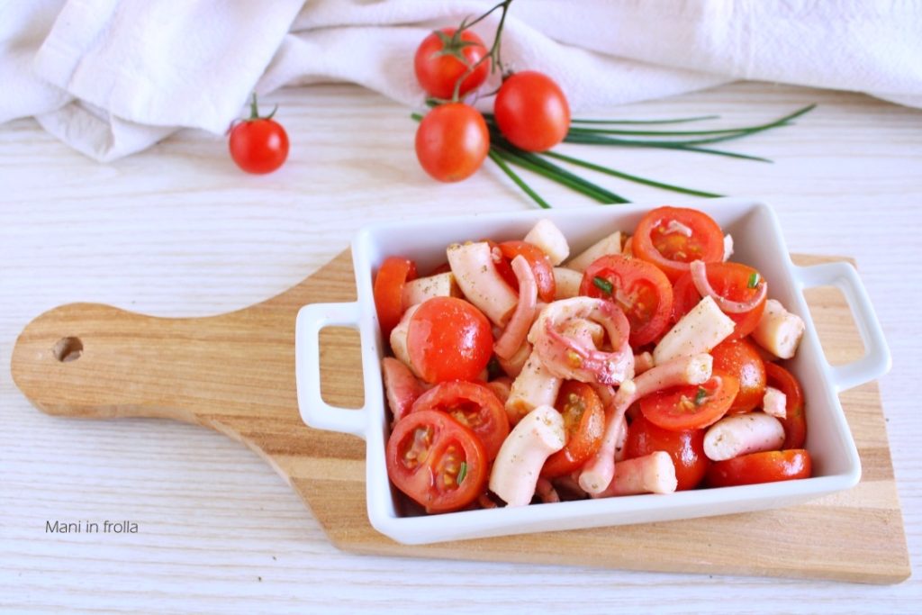 Oktopussalat mit Kirschtomaten