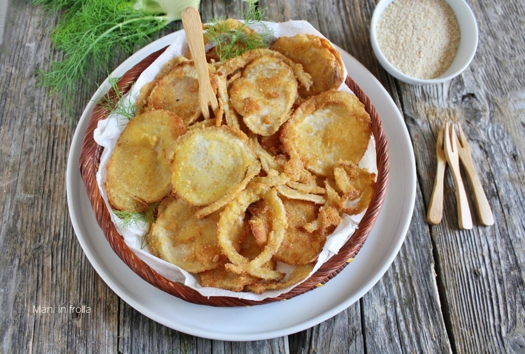 Frittierte Fenchel Finger Food