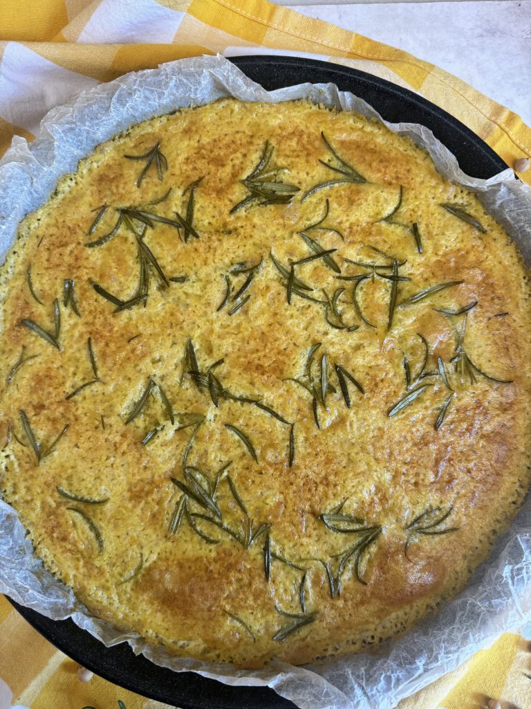 gebackene traditionelle toskanische Cecina
