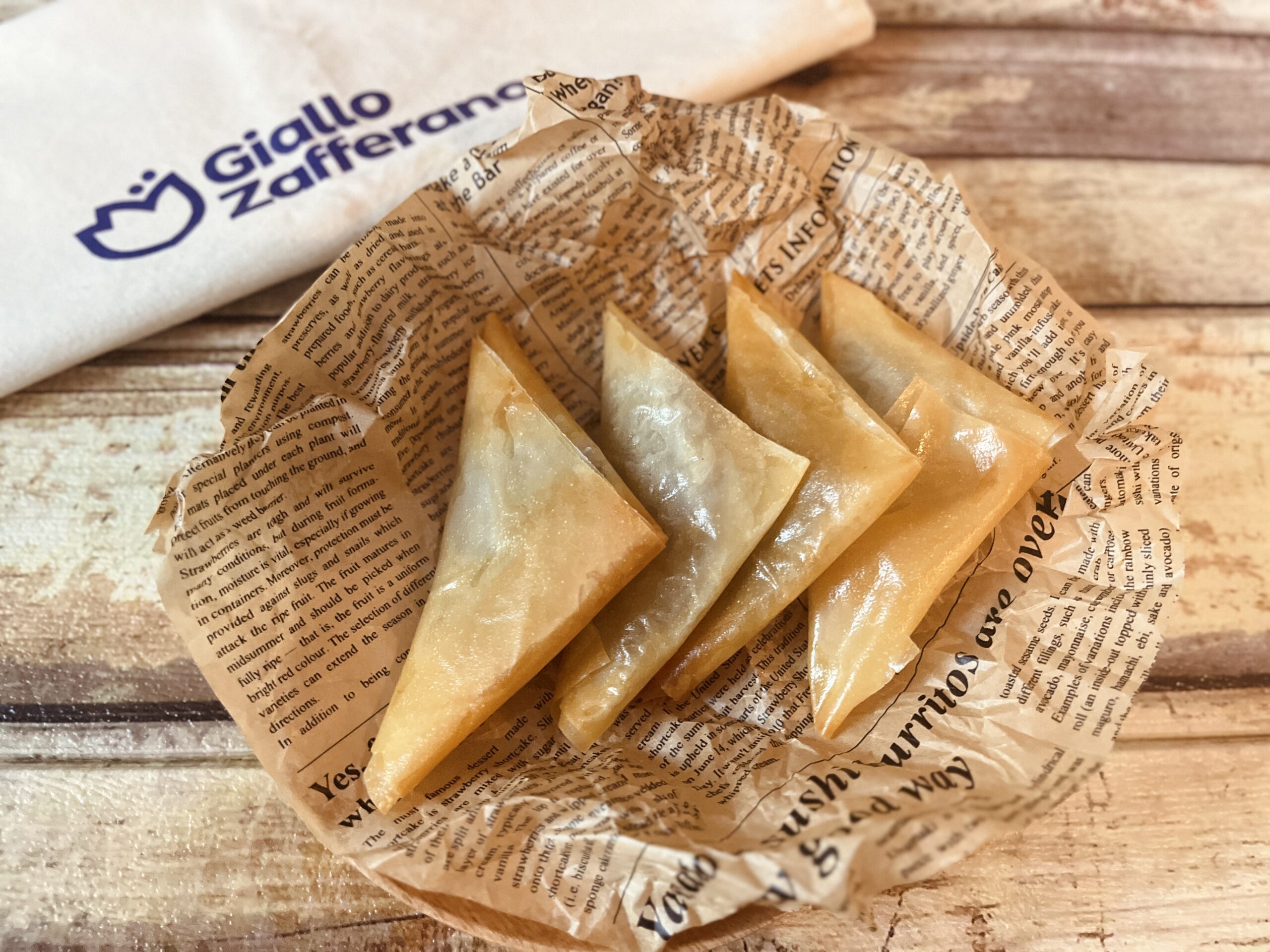 Filo-Teigtaschen mit Ricotta und Nutella