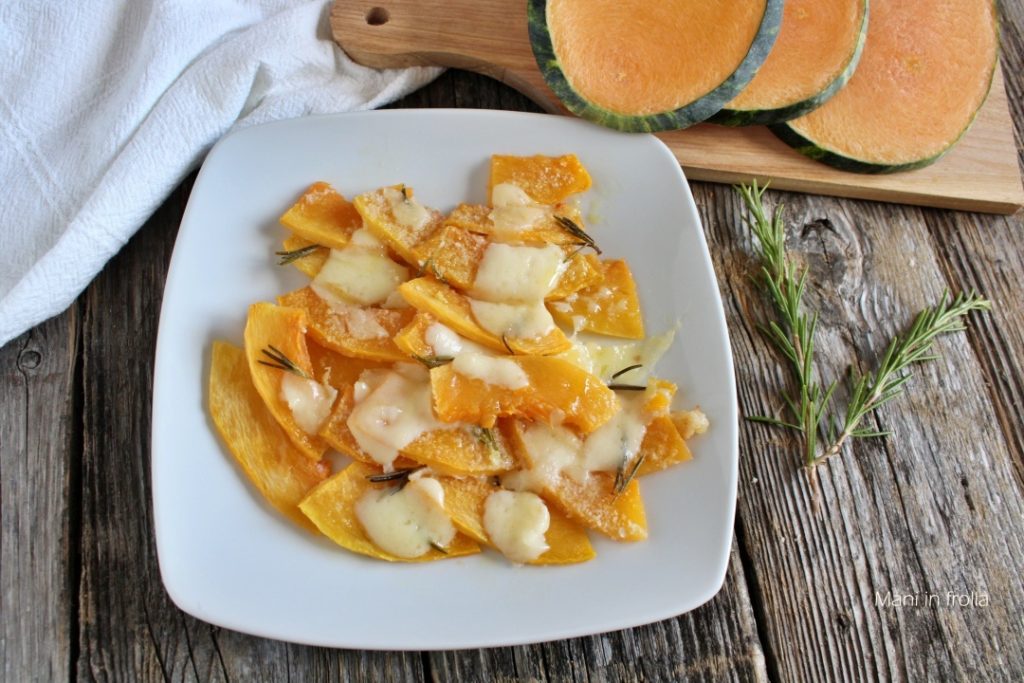 Überbackener Kürbis im Ofen