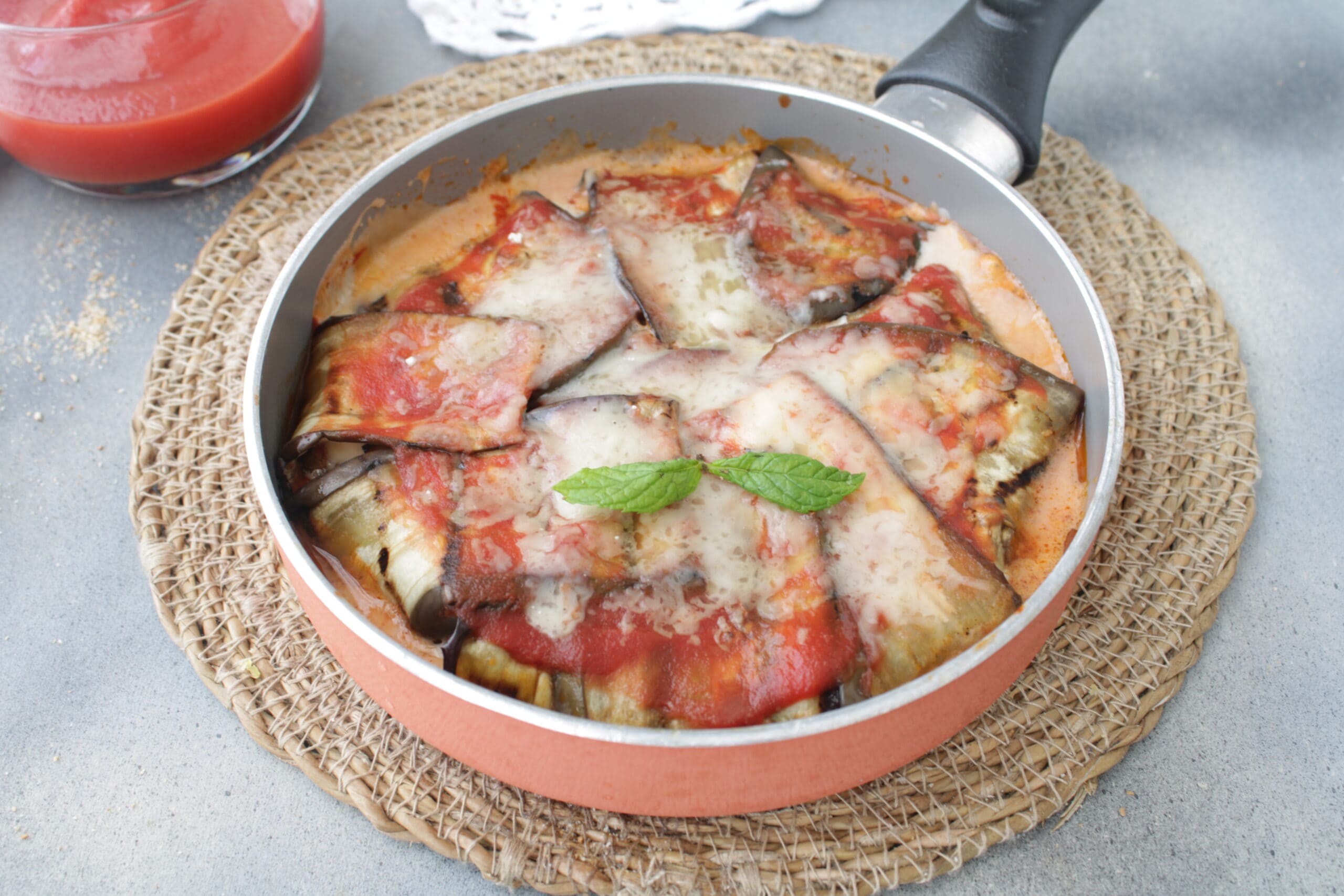 Gegrillte Auberginen-Parmigiana