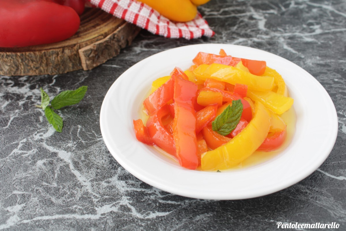 Paprika in süß-saurer Sauce