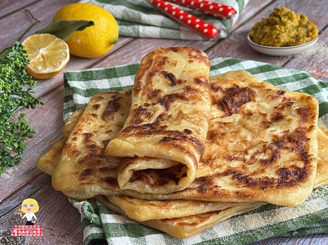 MAROKKANISCHES BLÄTTERBROT Msemen Einfache und Schnelle Rezept