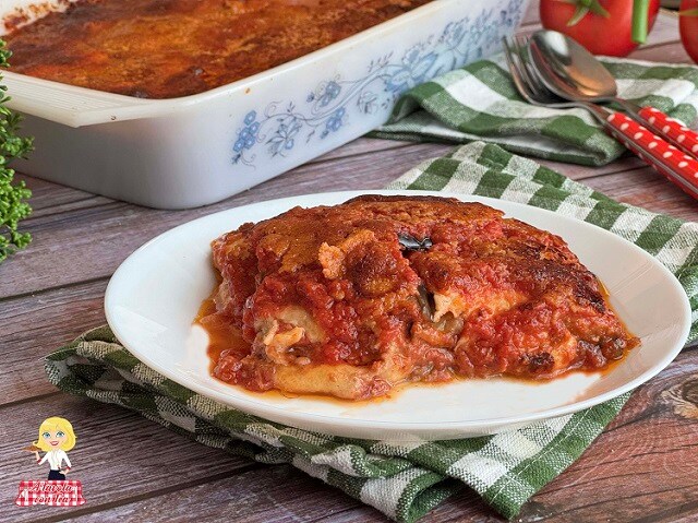 AUBERGINE alla PARMIGIANA im Ofen