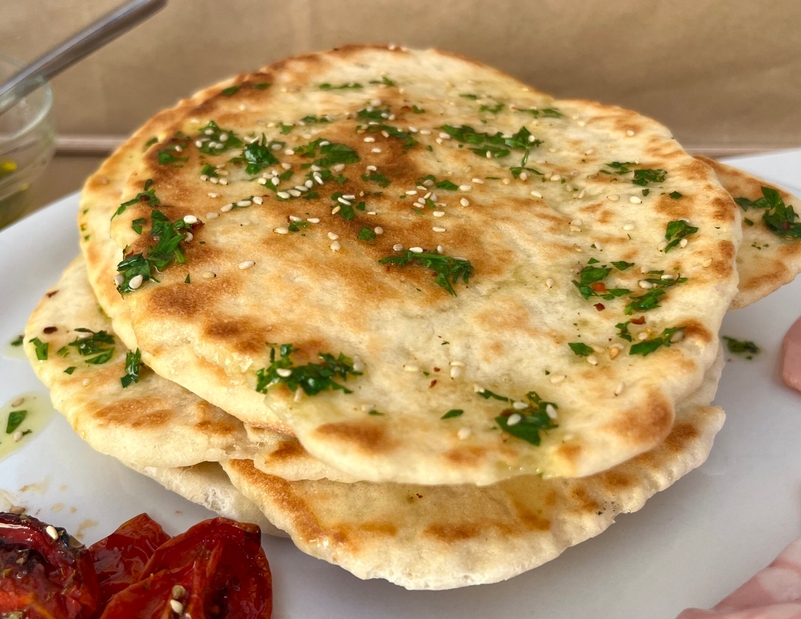 Griechisches Pita ohne Gluten