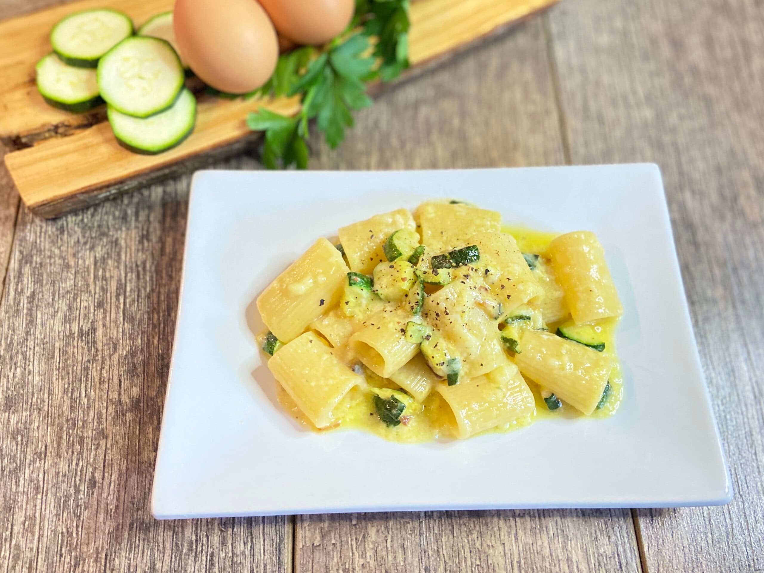 Zucchini-Carbonara