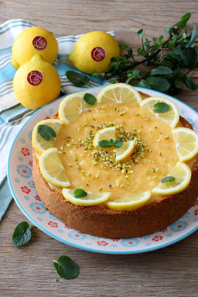 gebackener Zitronen-Käsekuchen