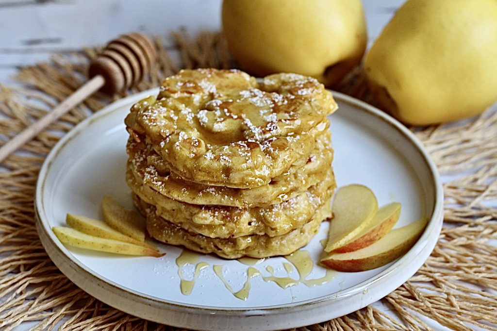 Apfelpfannkuchen, ohne Ofen, in 5 Minuten fertig!