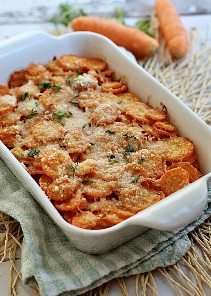 Karotten-Parmigiana, schmelzend und lecker, niemand kann sie schlagen!