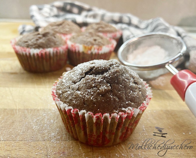 Muffins mit Zartbitterschokoladenstückchen