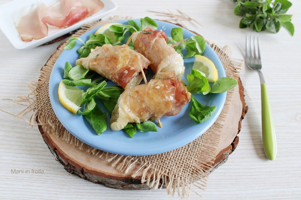 Schollenfilets mit Speck und Salbei