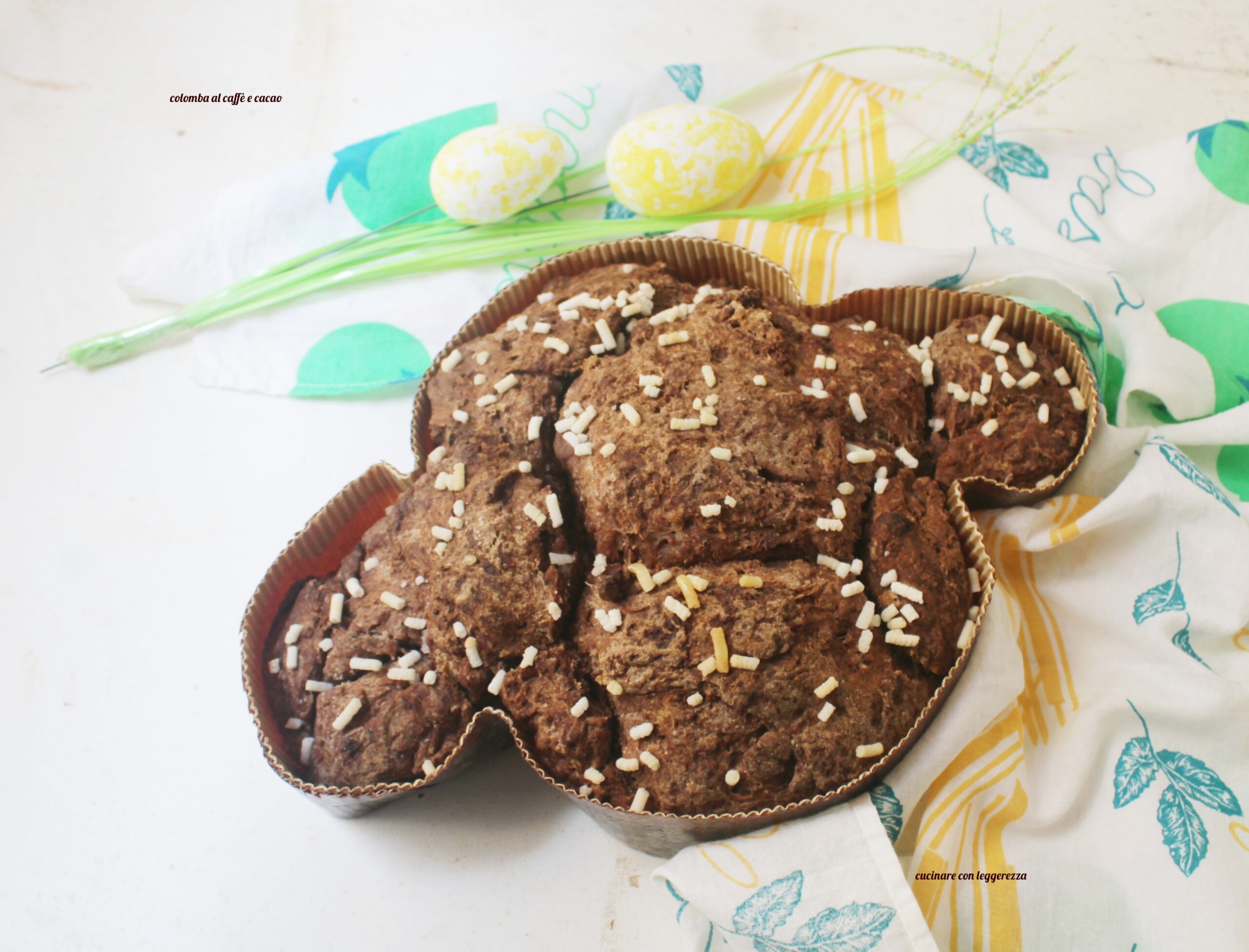 Colomba mit Kaffee und Kakao – Sauerteig