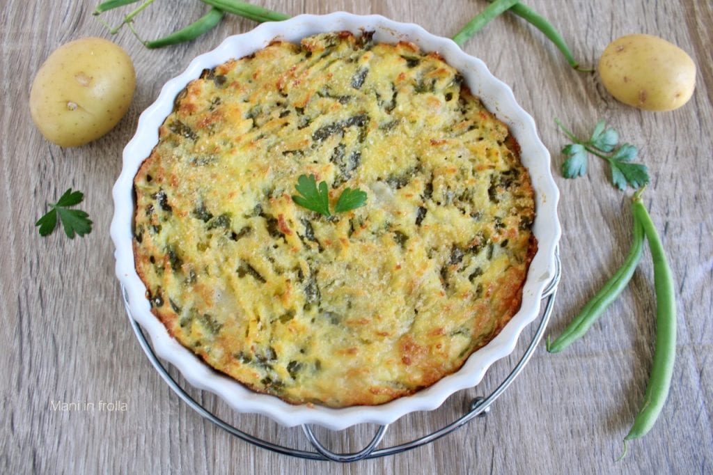 Auflauf mit Bohnen und Kartoffeln