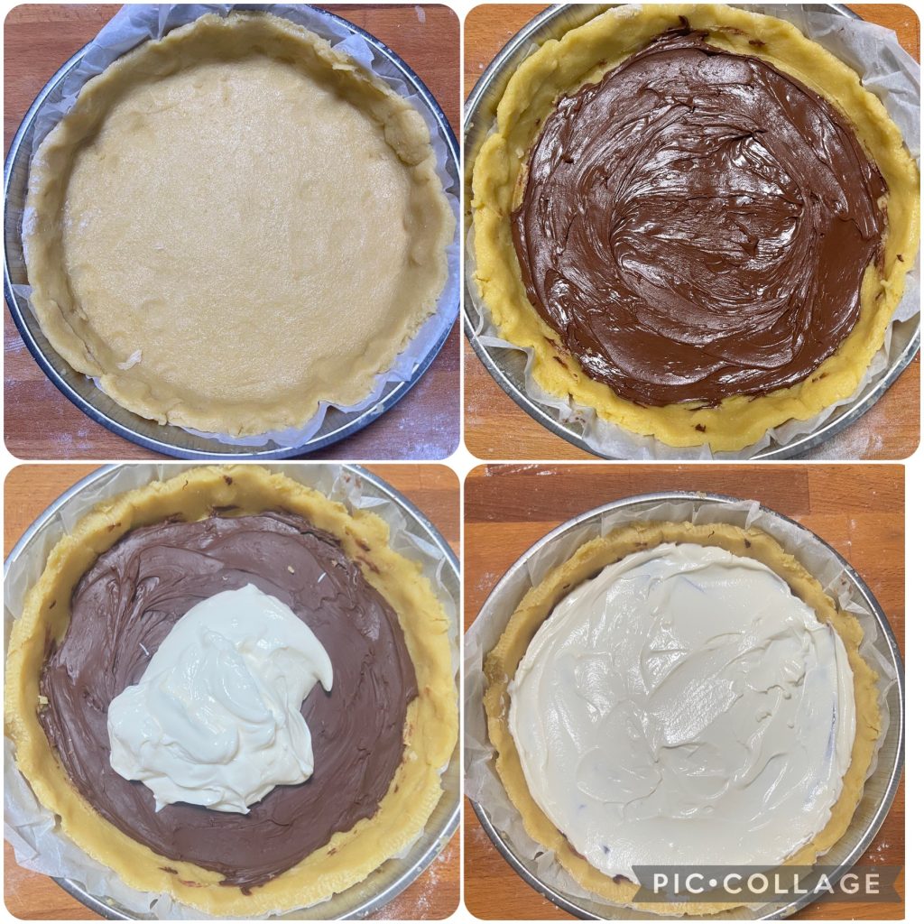 Torte mit Ricotta und Nutella